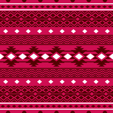 Red Aztec Pattern