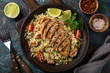 grilled chicken breast with vegetable couscous salad