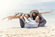 © phonix_a - happy family on beach .