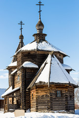 Sticker - wooden Church of the Resurrection in Suzdal