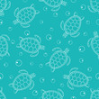 pattern with sea turtles 2