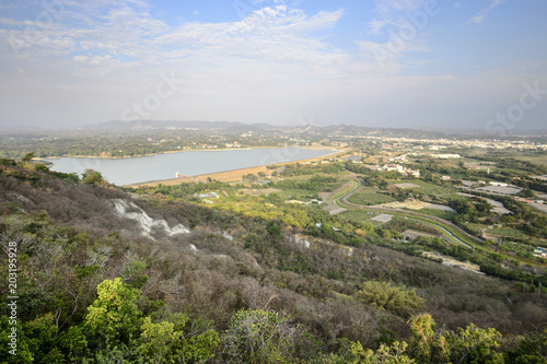 Poster Agongdian Reservoir is located at Taiwan Kaohsiung City