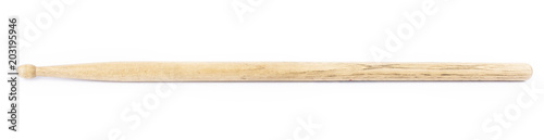 Fotografía wooden drum stick on white background