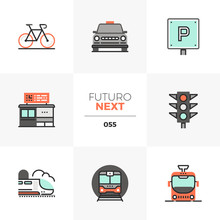 Road Transport Futuro Next Icons