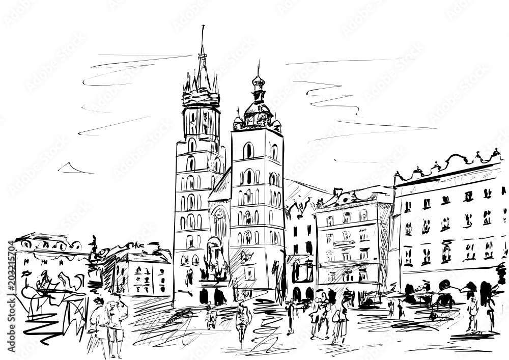 Krakow - obrazy, fototapety, plakaty 