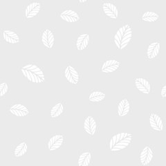 Wall Mural - Mint leaves seamless pattern. Fashion print vector background