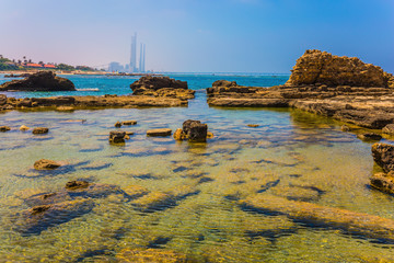 Poster - Flooded ruins of ancient military fortifications