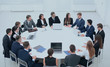 © ASDF - meeting business partners in the conference room.
