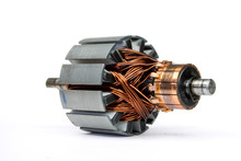 Electric Motor On A White Background