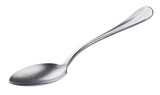Fototapeta Na ścianę - Metal spoon isolated on white background with clipping path