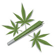 Cannabis leaf. Marijuana. Bob Marley flag. Medical cannabis logo. Legalize symbol. Vector graphics to design.