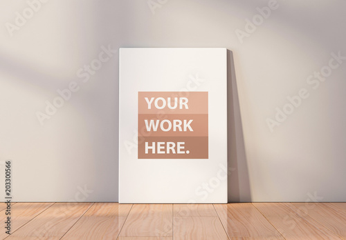 Download White Canvas On Floor Mockup Buy This Stock Template And Explore Similar Templates At Adobe Stock Adobe Stock