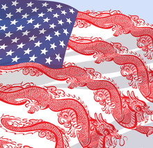 China U.S. Flag