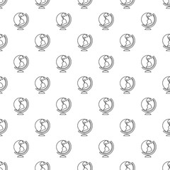 Poster - Globe pattern vector seamless repeating for any web design