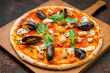 Pizza With Seafood