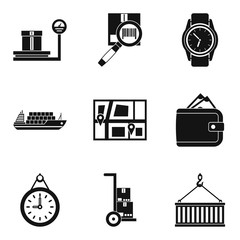 Poster - Calendar plan icons set. Simple set of 9 calendar plan vector icons for web isolated on white background