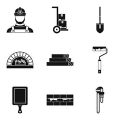 Poster - Complexity work icons set. Simple set of 9 complexity work vector icons for web isolated on white background