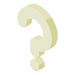 Poster - Question symbol cursor icon. Isometric of question symbol cursor vector icon for web design isolated on white background