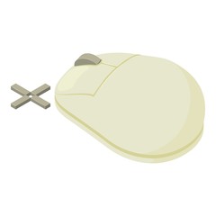 Poster - Mouse icon. Isometric of mouse vector icon for web design isolated on white background