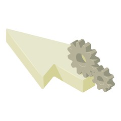 Poster - Loading cursor icon. Isometric of loading cursor vector icon for web design isolated on white background