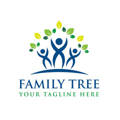 Family Tree Creative Concept Logo Template