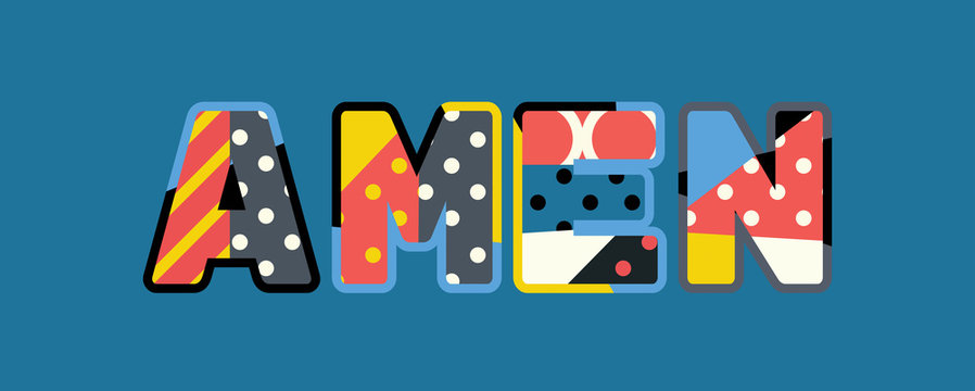 Amen Concept Word Art Illustration