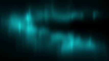 Wall Mural - Arctic bright northern light on black background. Realistic aurora borealis digital motion animation.