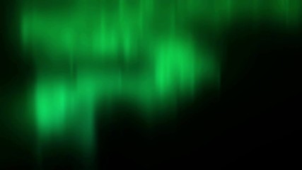 Wall Mural - Arctic bright northern light on black background. Realistic aurora borealis digital motion animation.