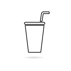 Poster - Soda icon, Drink icon, Disposable Cup