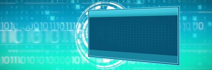 Poster - Composite image of digital background