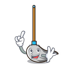 Sticker - Finger mop mascot cartoon style