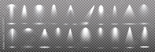 Fotomural Scene illumination collection, transparent effects