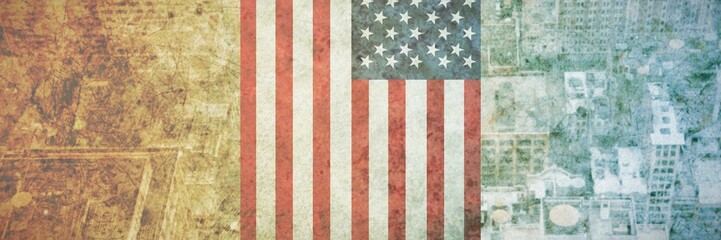 Poster - Composite image of usa national flag