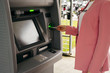 © ADDICTIVE STOCK - Crop woman using ATM machine