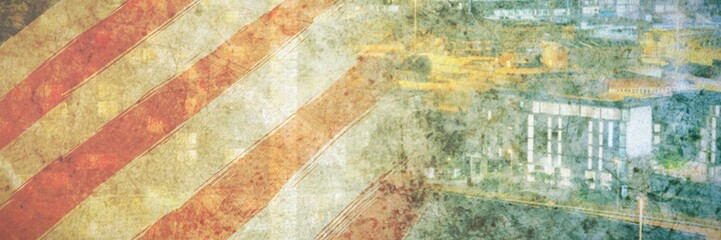 Poster - Composite image of usa national flag