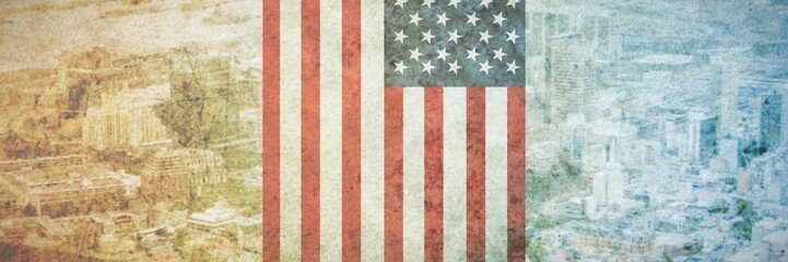 Poster - Composite image of usa national flag