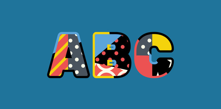 ABC Concept Word Art Illustration