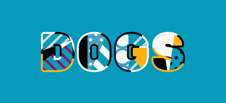 Dogs Concept Word Art Illustration