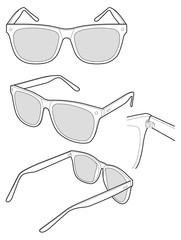 Poster - sunglasses vector design illustration template