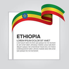 Ethiopia flag background