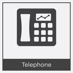 Wall Mural - Telephone icon isolated on white background