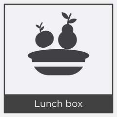 Wall Mural - Lunch box icon isolated on white background