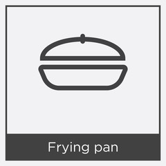 Sticker - Frying pan icon isolated on white background