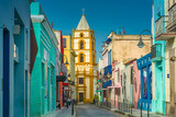 Fototapeta Uliczki - The colorful Calle Ignacio Agramonte in Camagüey, Cuba