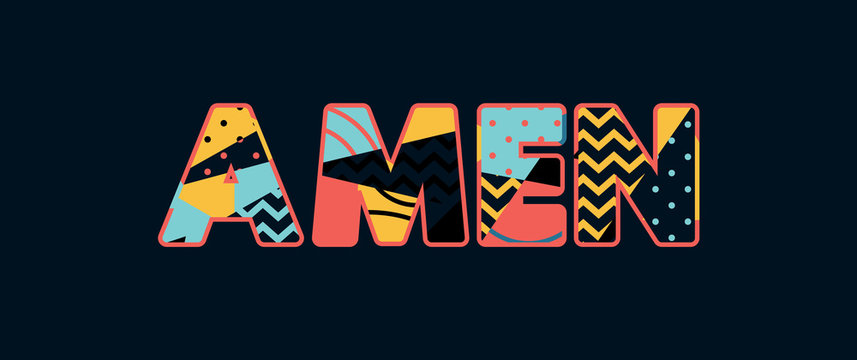 Amen Concept Word Art Illustration
