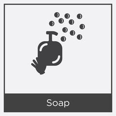 Poster - Soap icon isolated on white background