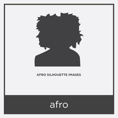 Wall Mural - afro icon isolated on white background