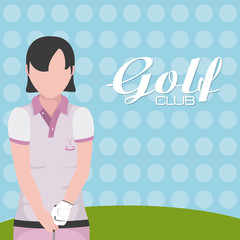 Canvas Print - Golf club concept