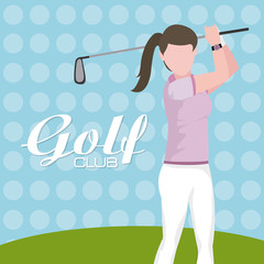 Canvas Print - Golf club concept