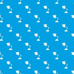 Poster - Table lamp pattern vector seamless blue repeat for any use